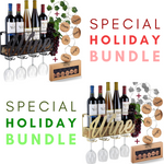 GOLD WINE + BLACK WINE Designs Wine Time Wine Racks Holiday Bundle